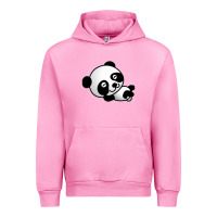 Fuchsia Pink baby panda bear Urban Hoodie - linhVisuals