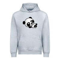 Heather Grey baby panda bear Urban Hoodie - linhVisuals