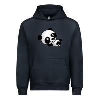Navy baby panda bear Urban Hoodie - linhVisuals