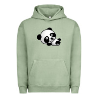 Pigment Oil Green baby panda bear Urban Hoodie - linhVisuals