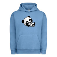 Pigment Pebble Blue baby panda bear Urban Hoodie - linhVisuals