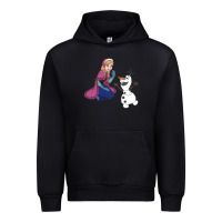 Black olaf and  elsa Urban Hoodie - linhVisuals