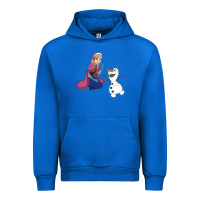 Cobalt olaf and  elsa Urban Hoodie - linhVisuals