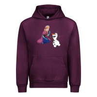 Mauve Wine olaf and  elsa Urban Hoodie - linhVisuals