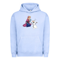 Pigment Grape Ice olaf and  elsa Urban Hoodie - linhVisuals
