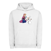 Pigment Lunar Rock olaf and  elsa Urban Hoodie - linhVisuals