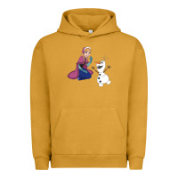 Pigment Peanut Butter olaf and  elsa Urban Hoodie - linhVisuals