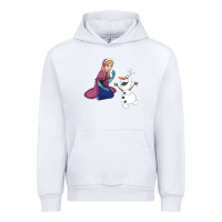 White olaf and  elsa Urban Hoodie - linhVisuals