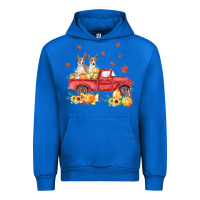 Cobalt basenji pumpkin truck fall leaf thanksgiving halloween Urban Hoodie - linhVisuals