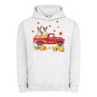 Pigment Lunar Rock basenji pumpkin truck fall leaf thanksgiving halloween Urban Hoodie - linhVisuals