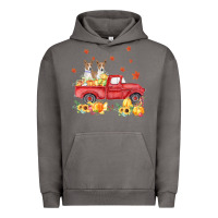 Pigment Tornado basenji pumpkin truck fall leaf thanksgiving halloween Urban Hoodie - linhVisuals