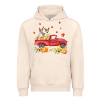 Sandshell basenji pumpkin truck fall leaf thanksgiving halloween Urban Hoodie - linhVisuals