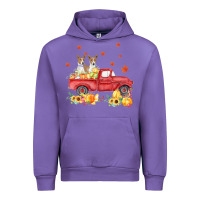 Tulip basenji pumpkin truck fall leaf thanksgiving halloween Urban Hoodie - linhVisuals