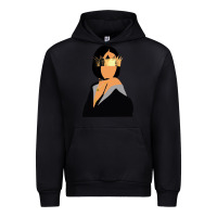 Black rihanna artwork Urban Hoodie - linhVisuals