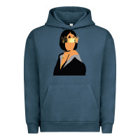 Pigment Midnight Navy rihanna artwork Urban Hoodie - linhVisuals