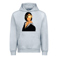 Heather Grey rihanna artwork Urban Hoodie - linhVisuals