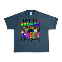 Midnight Navy I am the rainbow sheep of the family Urban Heavy Tee - FaDigitalArtStudio