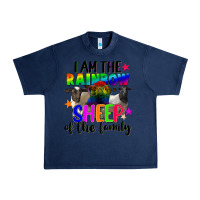 Navy I am the rainbow sheep of the family Urban Heavy Tee - FaDigitalArtStudio