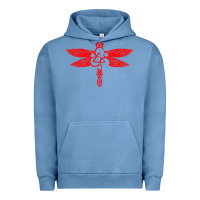 Pigment Pebble Blue coheed and cambria dragonfly Urban Hoodie - linhVisuals