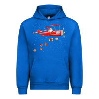 Cobalt christmas santa claus pilot flying airplane gift tee Urban Hoodie - linhVisuals