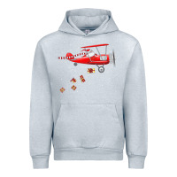 Heather Grey christmas santa claus pilot flying airplane gift tee Urban Hoodie - linhVisuals