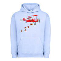 Pigment Grape Ice christmas santa claus pilot flying airplane gift tee Urban Hoodie - linhVisuals