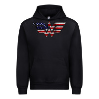 Black Wonder woman american flag Urban Hoodie - linhVisuals