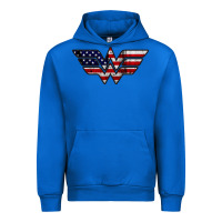 Cobalt Wonder woman american flag Urban Hoodie - linhVisuals