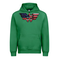 Emerald Wonder woman american flag Urban Hoodie - linhVisuals