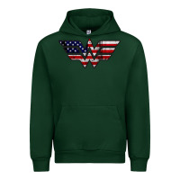 Forest Green Wonder woman american flag Urban Hoodie - linhVisuals