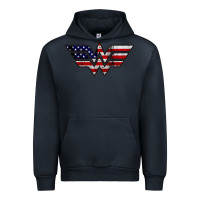 Navy Wonder woman american flag Urban Hoodie - linhVisuals