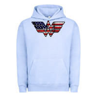 Pigment Grape Ice Wonder woman american flag Urban Hoodie - linhVisuals