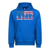 Cobalt cowboy patriotic american flag 4th of july gift tee Urban Hoodie - linhVisuals