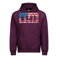 Mauve Wine cowboy patriotic american flag 4th of july gift tee Urban Hoodie - linhVisuals