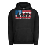 Pigment Black cowboy patriotic american flag 4th of july gift tee Urban Hoodie - linhVisuals