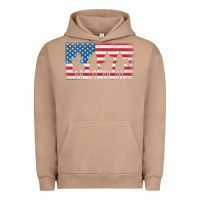 Pigment Burro cowboy patriotic american flag 4th of july gift tee Urban Hoodie - linhVisuals