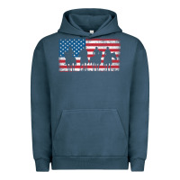 Pigment Midnight Navy cowboy patriotic american flag 4th of july gift tee Urban Hoodie - linhVisuals