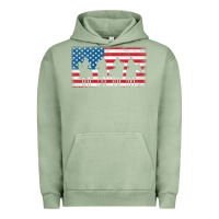 Pigment Oil Green cowboy patriotic american flag 4th of july gift tee Urban Hoodie - linhVisuals