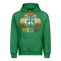 Emerald funny vintage raccoon meow raccoon lovers Urban Hoodie - linhVisuals