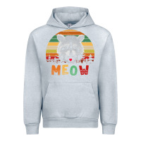 Heather Grey funny vintage raccoon meow raccoon lovers Urban Hoodie - linhVisuals
