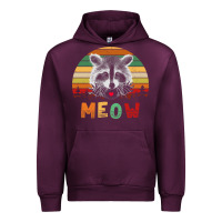 Mauve Wine funny vintage raccoon meow raccoon lovers Urban Hoodie - linhVisuals