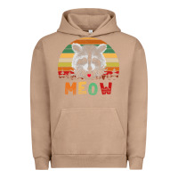 Pigment Burro funny vintage raccoon meow raccoon lovers Urban Hoodie - linhVisuals