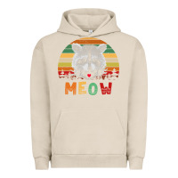 Pigment French Oak funny vintage raccoon meow raccoon lovers Urban Hoodie - linhVisuals