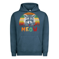 Pigment Midnight Navy funny vintage raccoon meow raccoon lovers Urban Hoodie - linhVisuals