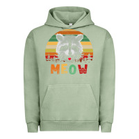 Pigment Oil Green funny vintage raccoon meow raccoon lovers Urban Hoodie - linhVisuals