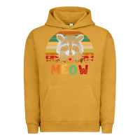 Pigment Peanut Butter funny vintage raccoon meow raccoon lovers Urban Hoodie - linhVisuals