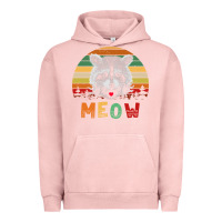 Pigment Salmon funny vintage raccoon meow raccoon lovers Urban Hoodie - linhVisuals