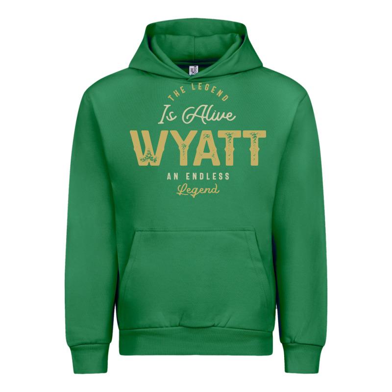 The Legend Wyatt Funny Personalized Name Urban Hoodie by linhVisuals | Teevron