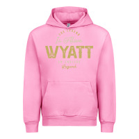 Fuchsia Pink The Legend Wyatt Funny Personalized Name Urban Hoodie - linhVisuals