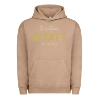 Pigment Burro The Legend Wyatt Funny Personalized Name Urban Hoodie - linhVisuals